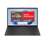 Refurbished & Upgraded HP 15-fc0018na AMD Ryzen 3 7320U 4GB DDR5 RAM 256GB NVME SSD Full HD Black Laptop Windows 11