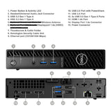 Refurbished & Upgraded Dell OptiPlex 3000 Micro i5 12th Gen 16GB RAM 256GB NVME SSD WIFI Desktop Mini PC Windows 11 Pro