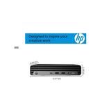 Refurbished & Upgraded HP ProDesk 400 G6 Mini Desktop PC Intel i5 10th Gen i5-10500T 16GB RAM 256GB NVME SSD & 500GB HDD Windows 11 Pro