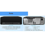 Refurbished & Upgraded HP Pro Desk SFF 400 G9 i5 12th Gen 16GB RAM 512GB NVME SSD DVD Desktop Home or Business PC Windows 11 Pro