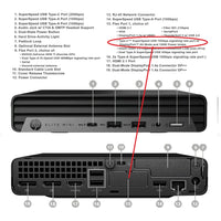 Upgraded HP Elite Mini 800 G9 Desktop PC Intel i5 14th Gen i5-14500T vPro 32GB RAM 2TB Gen4 NVME SSD Desktop PC Windows 10 Pro (Copy)